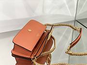 Valentino Garavani Locò orange leather crossbody bag - 6