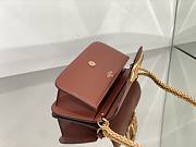 Valentino Garavani Locò brown leather crossbody bag - 3