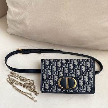 Dior monogram wallet chain belt 2way