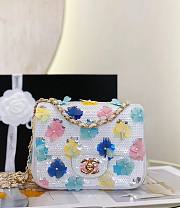 Chanel Mini CF Sequin Flower Sequin Bag - 4