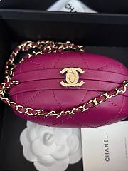 Chanel Clutch Hot Pink Lambskin Gold Hardware Bag - 6