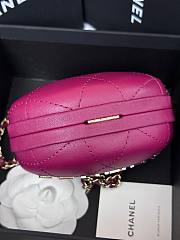 Chanel Clutch Hot Pink Lambskin Gold Hardware Bag - 5