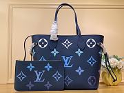 Louis Vuitton Neverfull New Blue Monogram M46514 Bag - 1