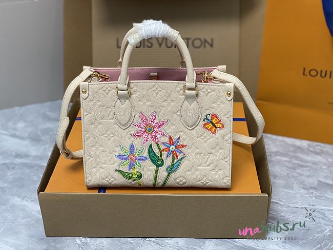 Louis Vuitton x YK Onthego Beige PM M21732 Bag - 1