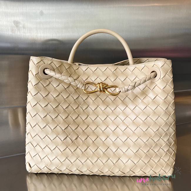 Bottega Veneta Andiamo beige medium bag - 1