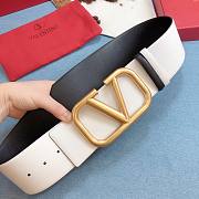 Valentino white gold 7cm belt - 3