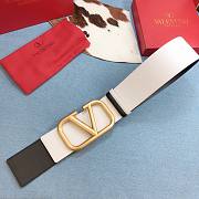Valentino white gold 7cm belt - 5