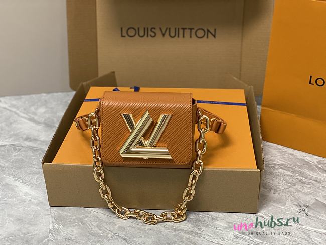 Louis Vuitton Twist Lock XL M22296 Brown Leather Bag - 1