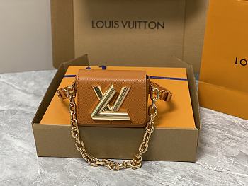 Louis Vuitton Twist Lock XL M22296 Brown Leather Bag