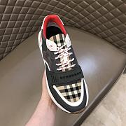 Burberry black check ramsay sneakers - 6