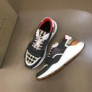 Burberry black check ramsay sneakers - 5