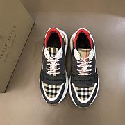 Burberry black check ramsay sneakers - 3