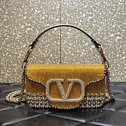 Valentino Garavani small Locò embroidered shoulder bag - 1