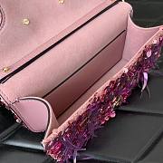 Valentino Garavani pink sequin-embellished shoulder bag - 6