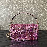 Valentino Garavani pink sequin-embellished shoulder bag - 2