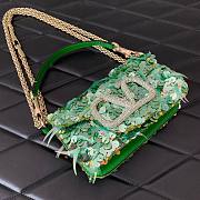 Valentino Garavani green sequin-embellished shoulder bag - 6