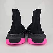 Balenciaga Women's Speed Black/Pink Sneakers  - 6