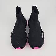 Balenciaga Women's Speed Black/Pink Sneakers  - 4