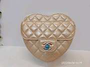 Chanel New Heart Shaped Gold Bag AS2060 - 4