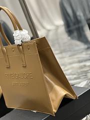 YSL Rive Gauche Smooth Leather Small Tote Bag  - 6