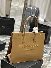 YSL Rive Gauche Smooth Leather Small Tote Bag  - 4