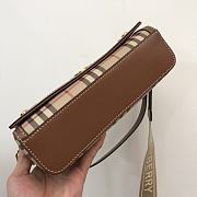 Burberry Check Note Brown Shoulder Bag - 5