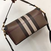 Burberry Check Note Black Shoulder Bag - 5