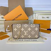 Louis Vuitton Felicie Pochette Dove/Cream Bag - 3