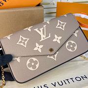 Louis Vuitton Felicie Pochette Dove/Cream Bag - 5