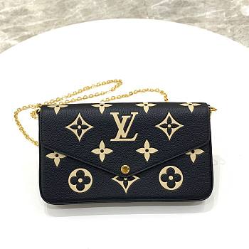 Louis Vuitton Felicie Pochette Black/Cream Bag