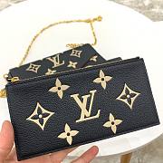 Louis Vuitton Felicie Pochette Black/Cream Bag - 5