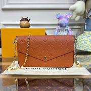 Louis Vuitton Felicie Pochette Brown Bag - 1