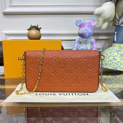 Louis Vuitton Felicie Pochette Brown Bag - 3