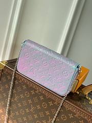 Louis Vuitton Felicie Pochette Purple Bag - 3