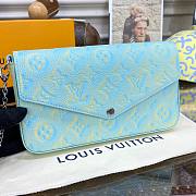 Louis Vuitton Felicie Pochette Blue Bag - 2