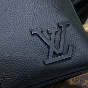 Louis Vuitton Black Aerogram Leather Briefcase Bag - 4