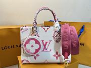 Louis VuittonNew Onthego PM Pink Leather Bag - 1