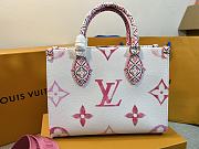 Louis VuittonNew Onthego PM Pink Leather Bag - 4