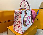 Louis VuittonNew Onthego PM Pink Leather Bag - 3