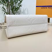 Louis Vuitton Onthego PM White Leather Bag - 5