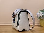 Louis Vuitton Twist MM M22028 Colorful Hardware White Bag - 5