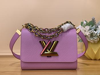 Louis Vuitton Twist MM M22028 Colorful Hardware Pink Bag