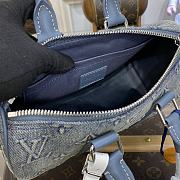 Louis Vuitton Keepall Bandoulière 25 Washed Denim M22532 Bag - 3