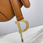 Dior Super Mini Saddle Brown Grained Calfskin Bag - 2