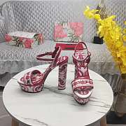 DG Printed leather platform sandals - 3