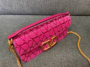 Valentino small Loco Toile pink shoulder bag - 2