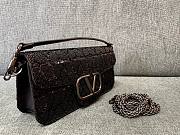 Valentino small Loco Toile black shoulder bag - 4