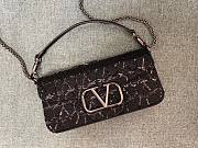 Valentino small Loco Toile black shoulder bag - 2