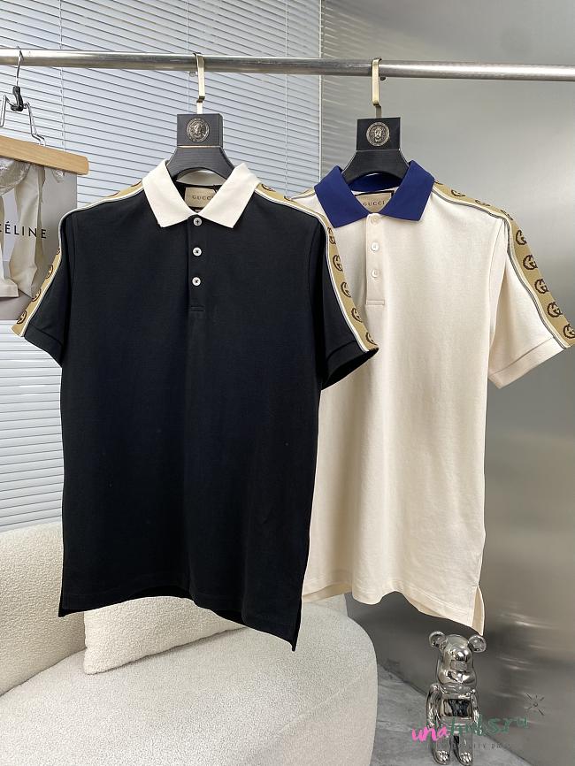 Gucci Polo shirt ( black/ white) - 1