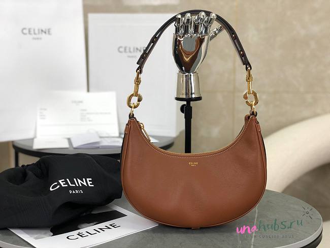 Celine Ava Tan Calfskin Leather Bag - 1